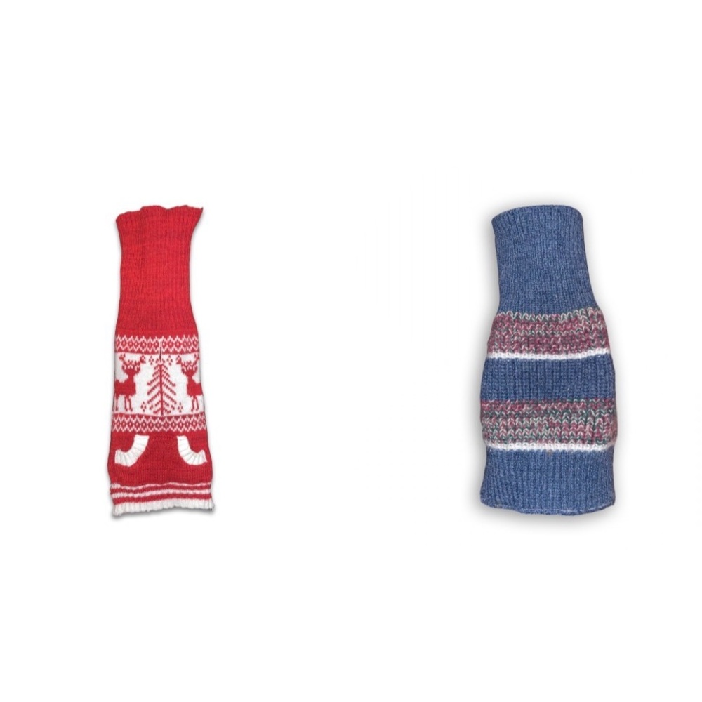 XS Blue and Red Puppy Sweaters